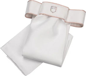 Produktbild von Equestro Lancillotto Dressur-Plastron aus Stoff in Weiß für Unisex