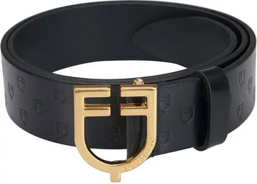 Produktbild von Equestro Leder Damen Gürtel mit Logo-Schnalle Schwarz 90 cm