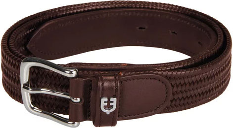 Produktbild von Equestro Leder-Gummigürtel für Unisex in Braun 70 cm
