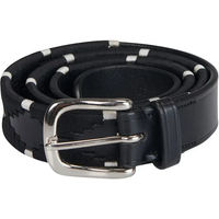 Produktbild von Equestro Leder-Gürtel mit Stickerei Unisex Schwarz Weiß 95 cm