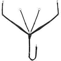 Produktbild von Equestro Leder-Hunter-Halsung für Pferde mit Stickereien in Schwarz Größe M