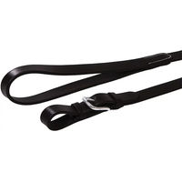 Produktbild von Equestro Leder-Pferdezäum mit stabiler Griffkette in Schwarz und Silber