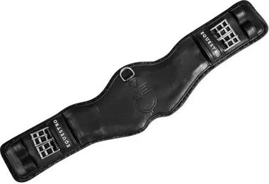 Produktbild von Equestro Leder Reitgerte mit eingeprägtem Logo in Schwarz