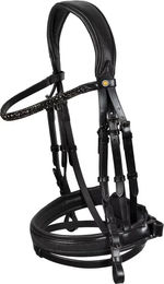 Produktbild von Equestro Leder Trense Full Schwarz