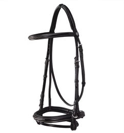 Equestro Leder Trense für Vollblut in Braun oder Schwarz – Bild 1 von 8