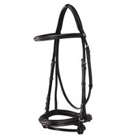 Produktbild von Equestro Leder Trense für Vollblut in Braun oder Schwarz