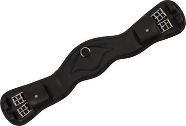 Produktbild von Equestro Leder-Trensenriemen mit Logo in Schwarz