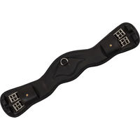 Produktbild von Equestro Leder-Trensenriemen mit Logo in Schwarz