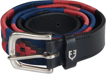 Produktbild von Equestro Ledergürtel Damen Southwest Pattern Blau Bunt 90 cm