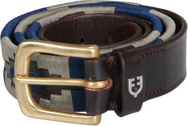 Produktbild von Equestro Ledergürtel Damen Southwest Pattern Grau Bunt 80 cm