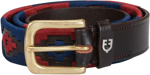Produktbild von Equestro Ledergürtel Damen Southwest Pattern Rot Bunt 100 cm