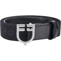 Produktbild von Equestro Ledergürtel für Damen mit Gummi und Schriftzug Schwarz 120 cm