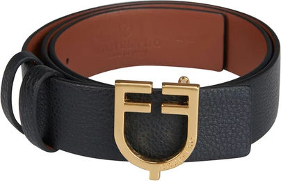 Produktbild von Equestro Ledergürtel für Damen Schwarz 120 cm beidseitig tragbar