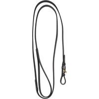 Produktbild von Equestro Lederhalfter Full in Schwarz mit Messing-Widerstandskette für Pferde