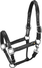 Produktbild von Equestro Lederhalfter für Pferde in Schwarz