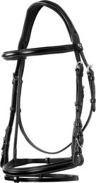Produktbild von Equestro Lederhalfter für Ponys in Schwarz