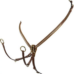 Produktbild von Equestro Lederjägerhalsband für Pferde in Braun Größe M