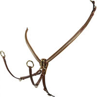 Produktbild von Equestro Lederjägerhalsband für Pferde in Braun Größe M