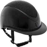 Produktbild von Equestro Luxury Reithelm mit Strass Schwarz Größe L Unisex