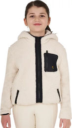 Produktbild von Equestro Mädchen Kapuzen-Fleecejacke mit Reißverschluss Weiß Größe 8 Jahre
