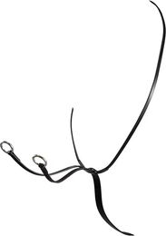 Produktbild von Equestro Martingal Collier aus Leder für Pferde in Schwarz