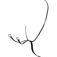 Produktbild von Equestro Martingal Collier aus Leder für Pferde in Schwarz