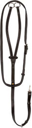 Produktbild von Equestro Martingale für Pferde aus Leder in Braun mit kontrastierenden Nähten