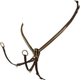 Produktbild von Equestro Martingale Lederjägerhalsband aus Leder in Braun XFull