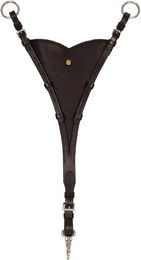 Produktbild von Equestro Martingalgabel aus Leder für Vollblut in Braun oder Schwarz