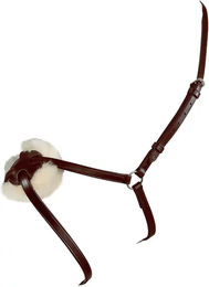 Produktbild von Equestro Messicana Trense aus Leder mit gekreuztem Nasenriemen für Vollblut in Braun