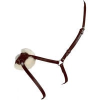 Produktbild von Equestro Messicana Trense mit gekreuztem Nasenriemen aus Leder in Braun für Warmblut