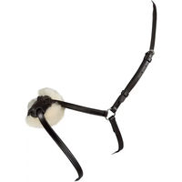 Produktbild von Equestro Messicana Trense mit gekreuztem Nasenriemen aus Leder in Schwarz