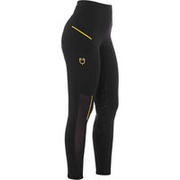 Produktbild von Equestro Micro-Mesh Reitleggings für Damen in Schwarz Größe XS