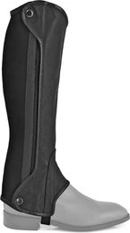 Produktbild von Equestro Mini-Chaps Modello Chester aus Leder Schwarz Größe M