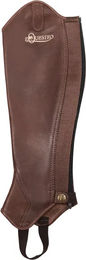 Produktbild von Equestro Mini-Chaps Modello Dunster aus Leder Braun XS Unisex
