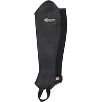 Produktbild von Equestro Mini-Chaps Modello Dunster aus Leder Schwarz Unisex Größe S