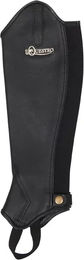 Produktbild von Equestro Mini-Chaps Modello Dunster aus Leder Schwarz XXL Unisex
