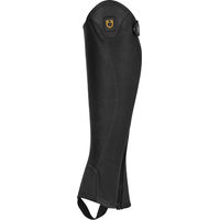 Produktbild von Equestro Minichaps aus Leder mit seitlichem Reißverschluss Schwarz 2XL