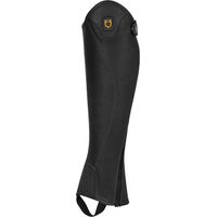 Produktbild von Equestro Minichaps aus Leder mit seitlichem Reißverschluss Schwarz Unisex Größe M