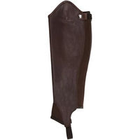 Produktbild von Equestro Minichaps aus Leder mit Silikoneinsätzen Braun Unisex Größe S