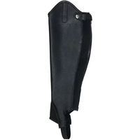 Produktbild von Equestro Minichaps aus Leder mit Silikoneinsätzen Schwarz XL