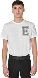 Equestro Monogram T-Shirt für Herren aus Baumwolle Weiß XL – Bild 1 von 1