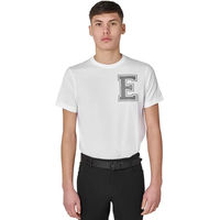 Produktbild von Equestro Monogram T-Shirt für Herren aus Baumwolle Weiß XL