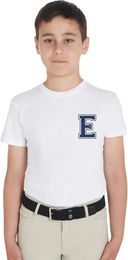 Equestro Monogram T-Shirt für Kinder aus Baumwolle Weiß 12 Jahre – Bild 1 von 1