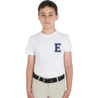 Produktbild von Equestro Monogram T-Shirt für Kinder aus Baumwolle Weiß
