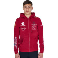 Produktbild von Equestro Multilogo Kapuzenpullover für Herren aus Baumwolle Rot XXL