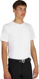 Equestro Perforiertes Trainings-T-Shirt für Herren in Weiß Größe L – Bild 1 von 1