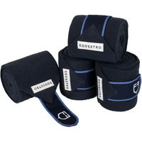 Produktbild von Equestro Pferde-Polo-Bänder aus atmungsaktivem Fleece in Blau 4er Pack