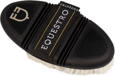 Produktbild von Equestro Pferdebürste aus Kunststoff in Schwarz oder Weiß