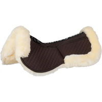 Produktbild von Equestro Pferdedecke aus Baumwolle mit Schaffell und Taschen in Braun
